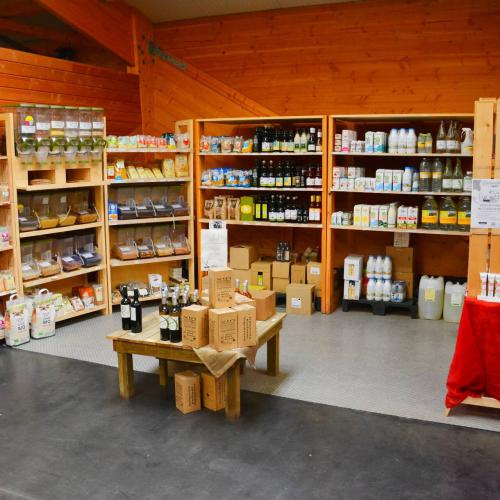 Le magasin propose de nombreux produits bio