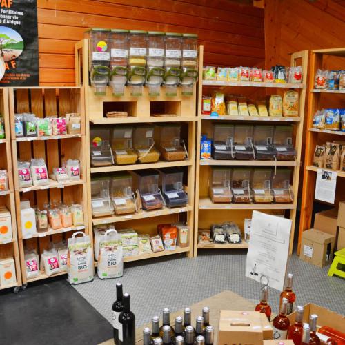 Le magasin propose de nombreux produits bio