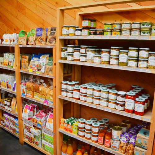 Le magasin propose de nombreux produits bio
